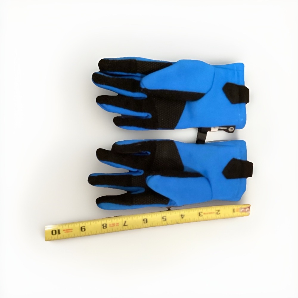 North Face Unisex Youth Sierra Etip Blue Black Durable Gloves OS Winter - Picture 2 of 4